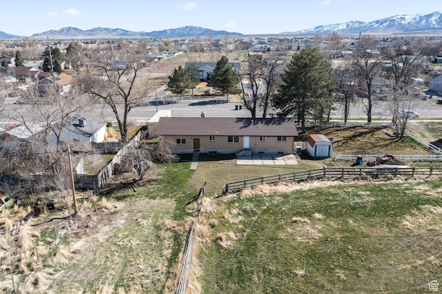 252 W Durfee St, Grantsville, UT 84029 - view from above of property with mountains