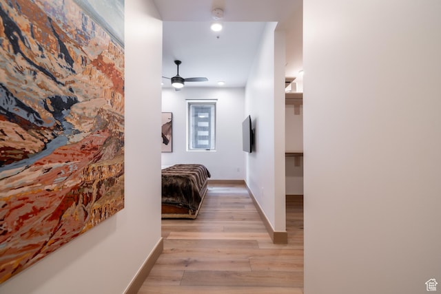 1271 Lowell Ave Unit D201, Park City, UT 84060 - corridor featuring light wood-style floors and recessed lighting