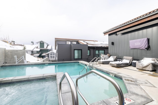 1271 Lowell Ave Unit D201, Park City, UT 84060 - view of swimming pool featuring an in-ground hot tub