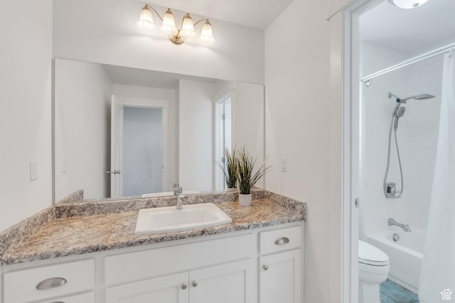 9844 N Faust Station Dr W, Eagle Mountain, UT 84005 - full bathroom with tub / shower combination, toilet, tile patterned floors, and vanity