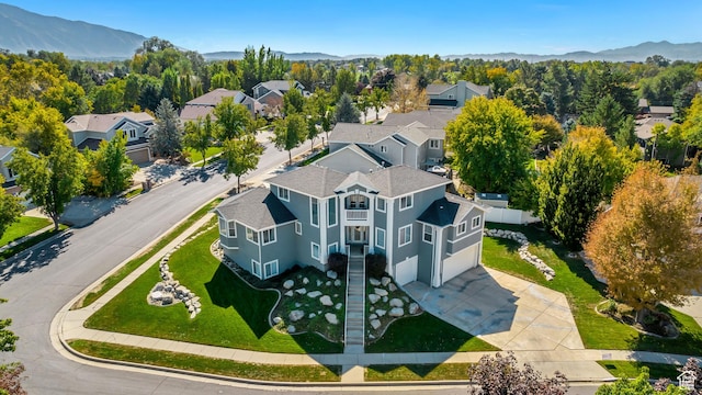 496 E Spruce Glen Rd, Murray, UT 84107 - aerial perspective of suburban area with mountains
