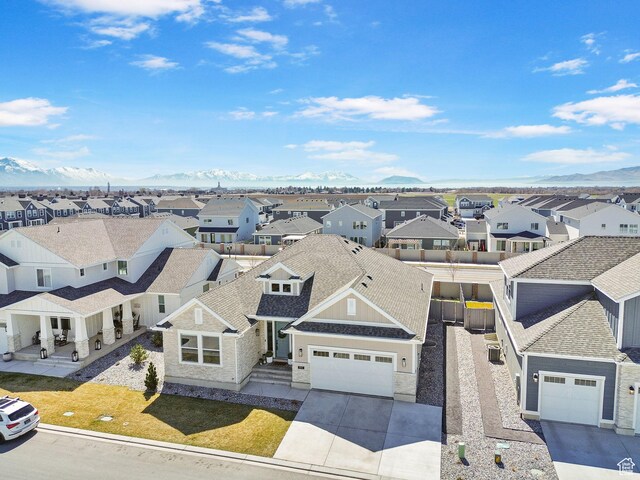 4947 W Evergreen Ln, Highland, UT 84003 - drone / aerial view featuring a residential view