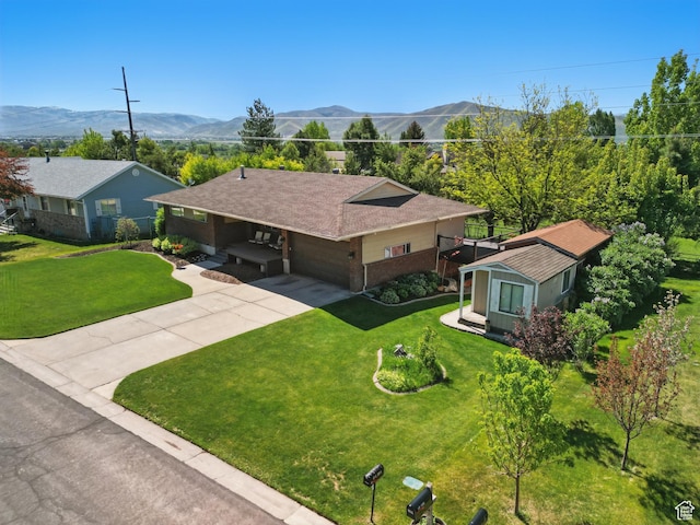32 E 500 S, Midway, UT 84049 - aerial view of property and surrounding area with mountains