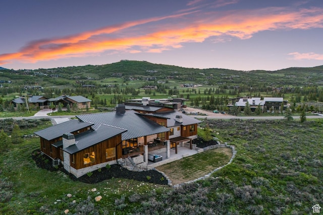 7290 Foxglove Ct, Park City, UT 84098 - drone / aerial view with a mountain view