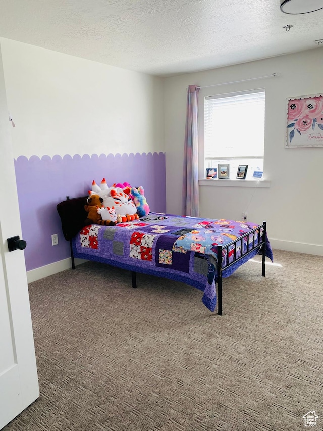 1807 S Bridle Path Loop, Lehi, UT 84043 - bedroom with baseboards, carpet flooring, and a textured ceiling