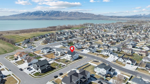 1807 S Bridle Path Loop, Lehi, UT 84043 - birds eye view of property with a water and mountain view and a residential view