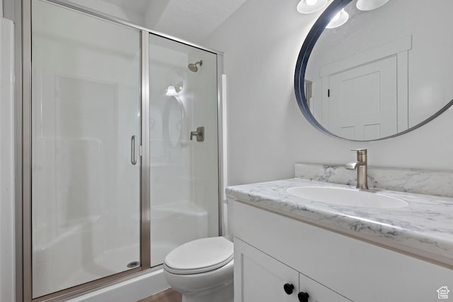 1807 S Bridle Path Loop, Lehi, UT 84043 - full bathroom featuring a shower stall, vanity, and toilet