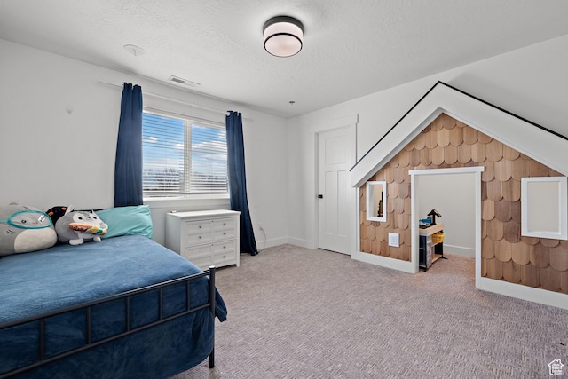 1807 S Bridle Path Loop, Lehi, UT 84043 - carpeted bedroom featuring a textured ceiling, baseboards, and visible vents