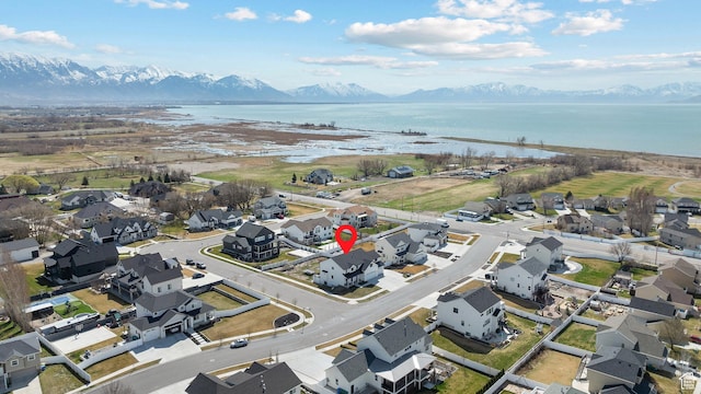 1807 S Bridle Path Loop, Lehi, UT 84043 - bird's eye view with a water and mountain view and a residential view