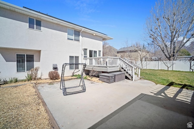 28 E 1400 N, Mapleton, UT 84664 - exterior space with fence and a wooden deck
