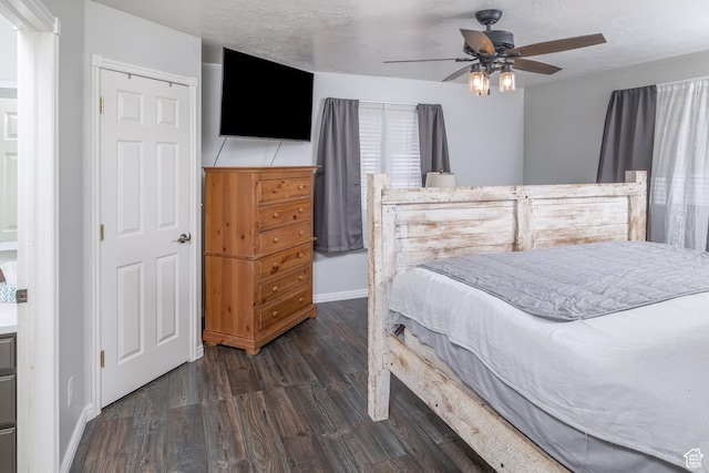 444 E 2720 N, North Logan, UT 84341 - bedroom with wood finished floors, baseboards, and a ceiling fan