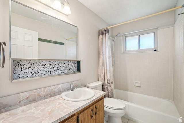240 W 220 S, Orem, UT 84058 - bathroom featuring shower / bath combination with curtain, toilet, and vanity
