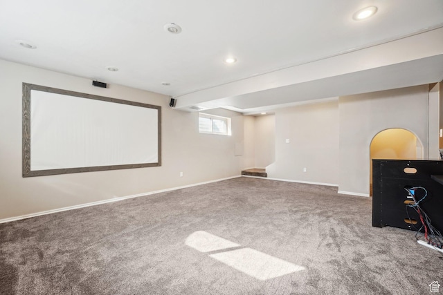 240 W 220 S, Orem, UT 84058 - carpeted cinema room featuring baseboards and recessed lighting