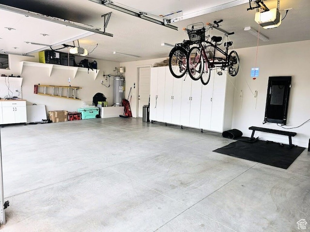 533 E Cutter Trl, Kanab, UT 84741 - garage with electric water heater and a garage door opener
