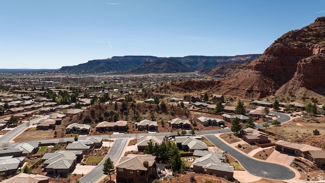 533 E Cutter Trl, Kanab, UT 84741 - birds eye view of property with a mountain view and a residential view