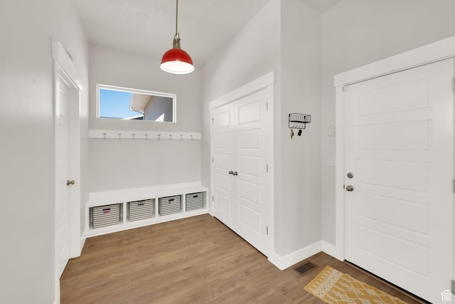 2266 S Betsys Way, Kaysville, UT 84037 - mudroom with baseboards and wood finished floors