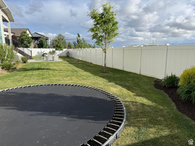 2266 S Betsys Way, Kaysville, UT 84037 - view of yard with a trampoline