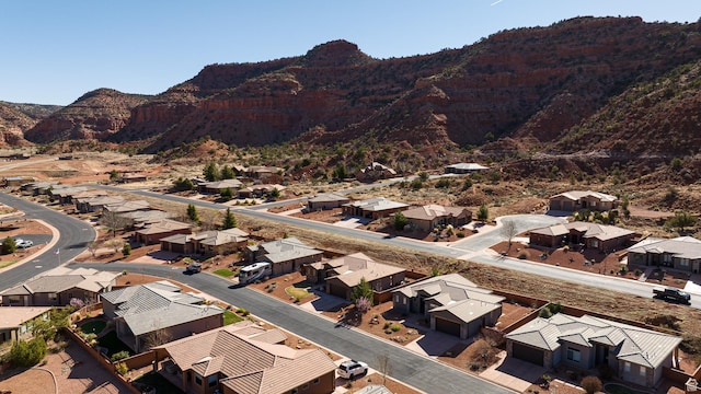 484 E Mohawk Dr, Kanab, UT 84741 - birds eye view of property featuring a mountain view and a residential view