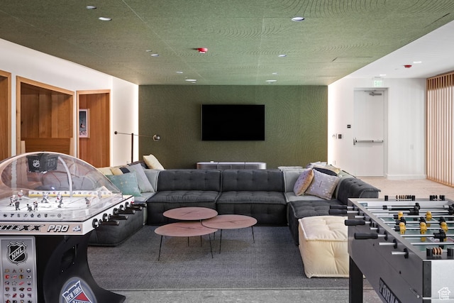 3267 W Deer Hollow Rd Unit 2402, Park City, UT 84060 - carpeted living room featuring recessed lighting