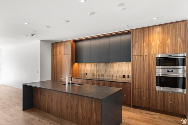 3267 W Deer Hollow Rd Unit 2402, Park City, UT 84060 - kitchen featuring modern cabinets, dark countertops, and recessed lighting