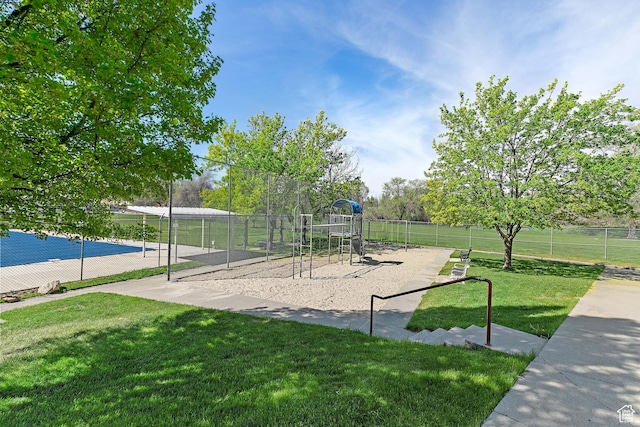 851 E Three Fountains Dr Unit 240, Murray, UT 84107 - exterior space with a yard, fence, and playground community