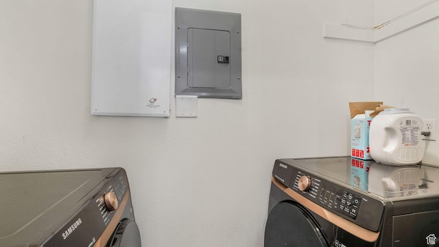 1138 S Meadow Fork Rd E Unit 3, Provo, UT 84606 - washroom featuring washer and dryer and electric panel