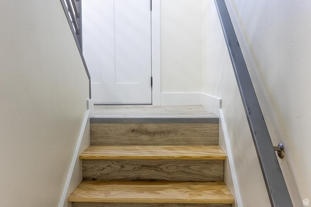 view of stairway
