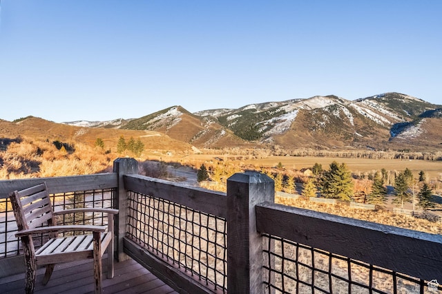 5956 N Triple Crown Trl, Oakley, UT 84055 - deck featuring a mountain view