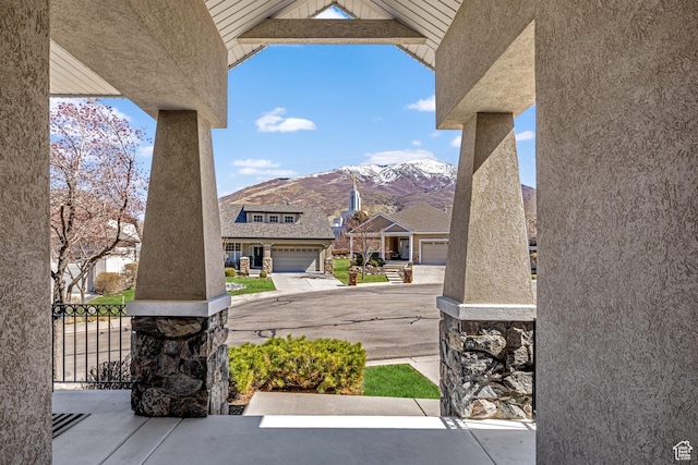 14146 S Spyglass Hill Dr, Draper, UT 84020 - view of patio / terrace featuring a mountain view