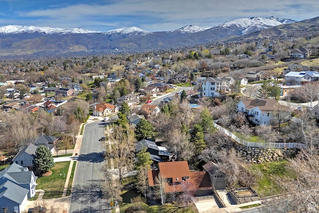 178 N Valley View Dr, North Salt Lake, UT 84054 - bird's eye view featuring a residential view and a mountain view