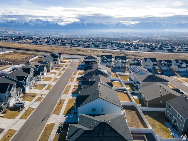 963 W Ruddy Clover Ln Unit 282, Saratoga Springs, UT 84045 - aerial view featuring a residential view and a mountain view