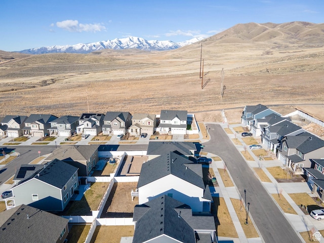 963 W Ruddy Clover Ln Unit 282, Saratoga Springs, UT 84045 - birds eye view of property featuring a residential view and a mountain view