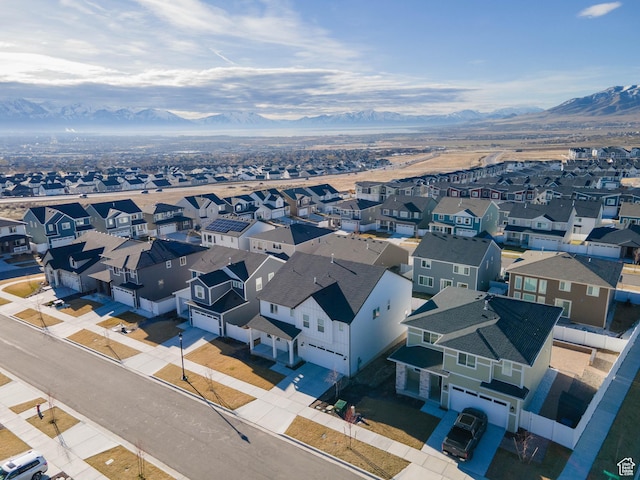 963 W Ruddy Clover Ln Unit 282, Saratoga Springs, UT 84045 - bird's eye view with a residential view and a mountain view