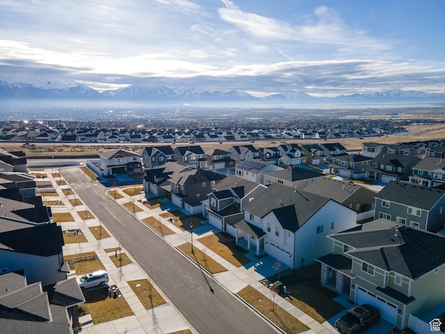963 W Ruddy Clover Ln Unit 282, Saratoga Springs, UT 84045 - birds eye view of property with a residential view and a mountain view