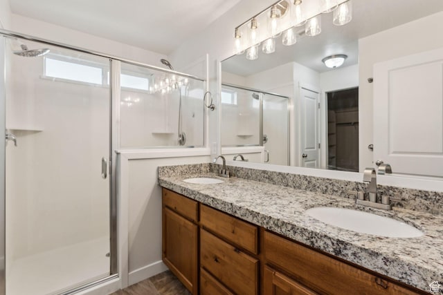 4 E Sterling Loop, Vineyard, UT 84059 - full bath with a shower stall, double vanity, and a sink