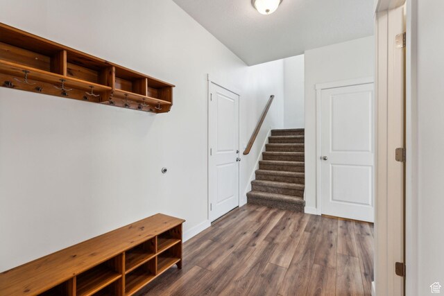 4 E Sterling Loop, Vineyard, UT 84059 - mudroom featuring baseboards and dark wood-style floors