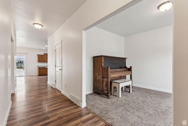 4 E Sterling Loop, Vineyard, UT 84059 - corridor with baseboards, visible vents, and dark wood-style floors