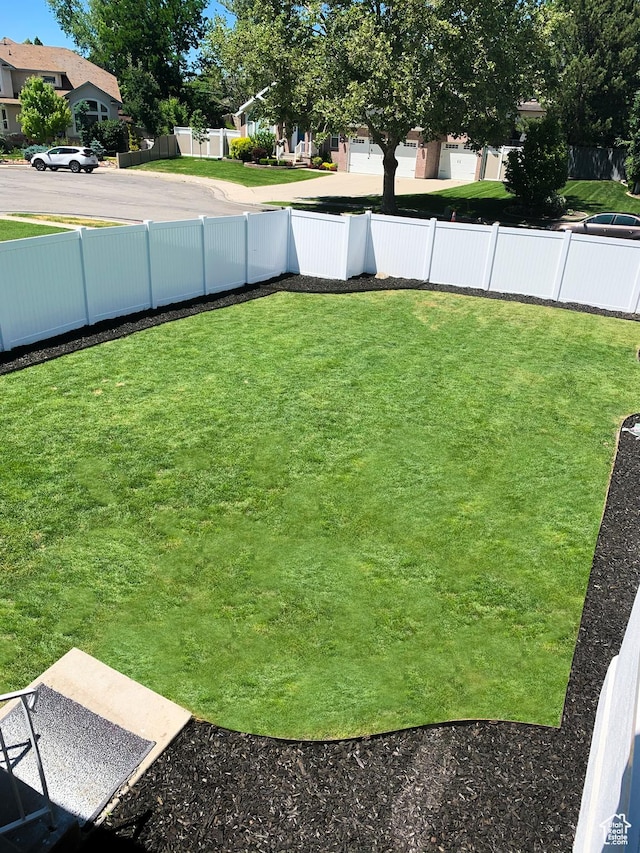 5188 S Saddleback Dr, Holladay, UT 84117 - view of yard with a residential view and fence