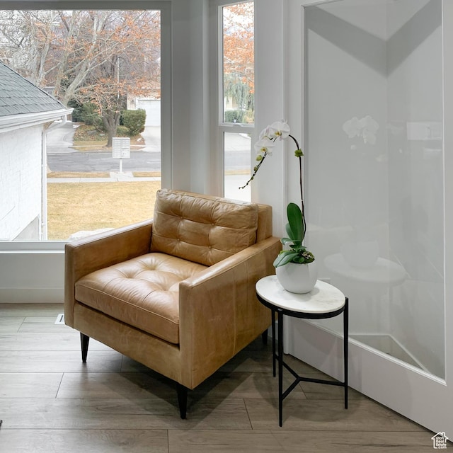 5188 S Saddleback Dr, Holladay, UT 84117 - living area with wood finished floors and baseboards