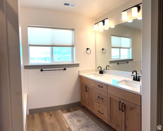 386 S Amber Field Dr Unit 508, Grantsville, UT 84029 - bathroom with visible vents, a sink, and a healthy amount of sunlight