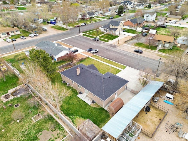 birds eye view of property featuring a residential view
