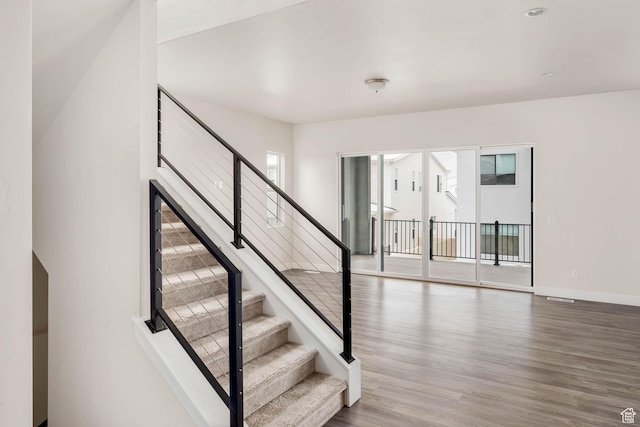 14913 S Thorntree Ln, Herriman, UT 84096 - stairway with wood finished floors and baseboards