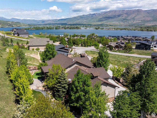 1049 S Meadow Lark Ln E, Huntsville, UT 84317 - drone / aerial view of a water and mountain view