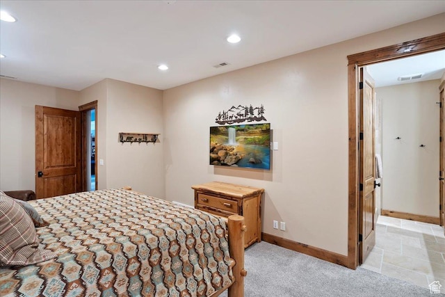 1049 S Meadow Lark Ln E, Huntsville, UT 84317 - bedroom with recessed lighting, baseboards, and light carpet