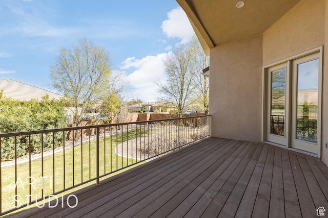 2445 E 2860 S, St George, UT 84790 - wooden terrace with a yard