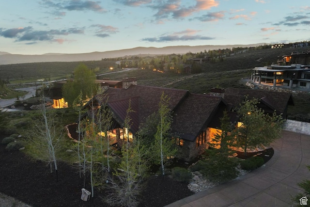 7507 Sage Meadow Rd, Park City, UT 84098 - view from above of property with a mountainous background