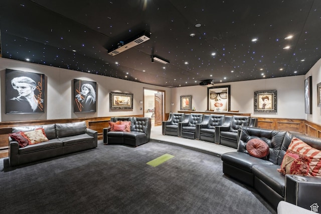 7507 Sage Meadow Rd, Park City, UT 84098 - home theater featuring carpet floors