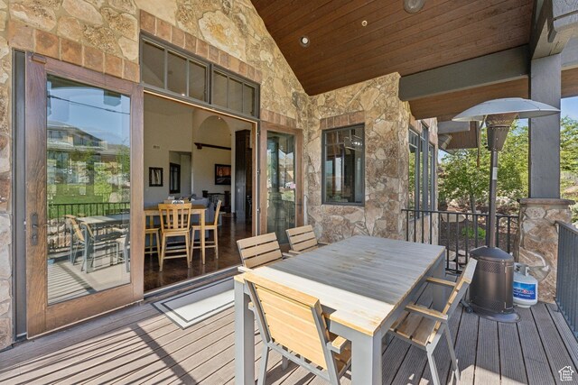 7507 Sage Meadow Rd, Park City, UT 84098 - deck with outdoor dining area