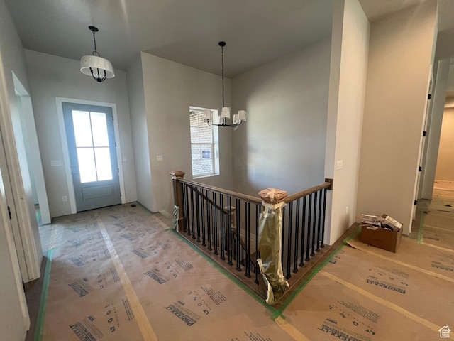 551 W Summerhill Ln, Centerville, UT 84014 - entryway with a chandelier