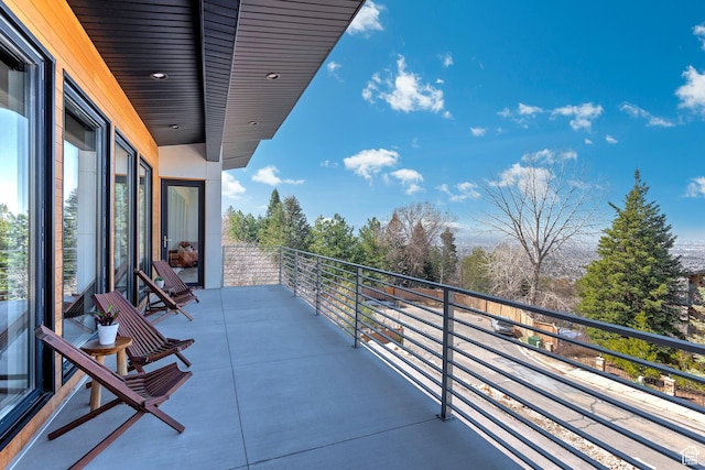 view of balcony